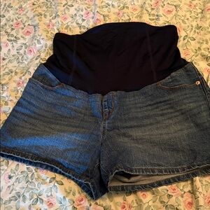 Isabel Maternity by Ingrid & Isabel High Waist Denim Shorts